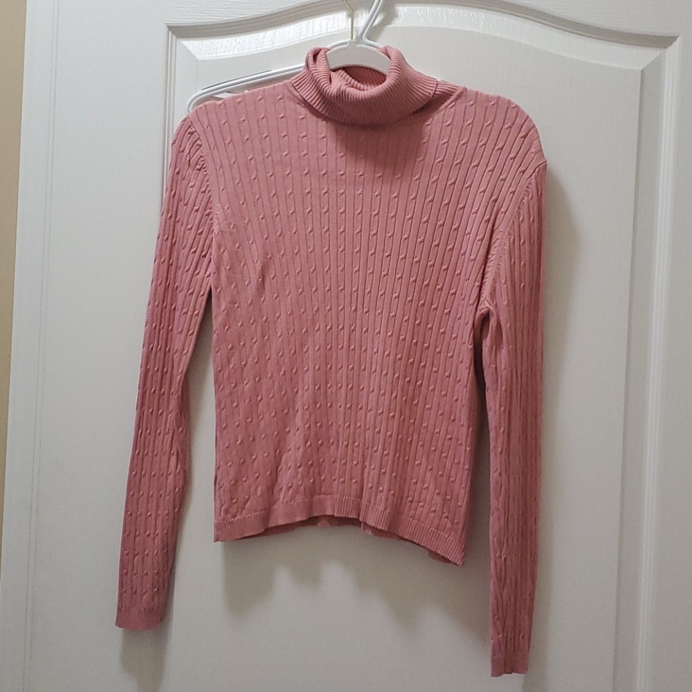 Dusty pink turtleneck